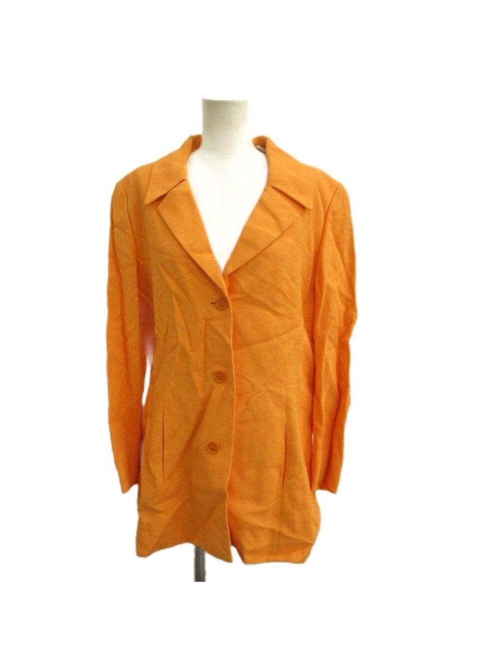 Celine Tailored Jacket Orange Long Sleeve Single Breasted 44